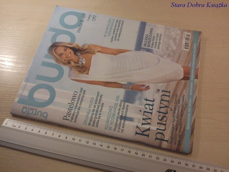 BURDA 7/2010 PASTELOWO; KWIAT PUSTYNI