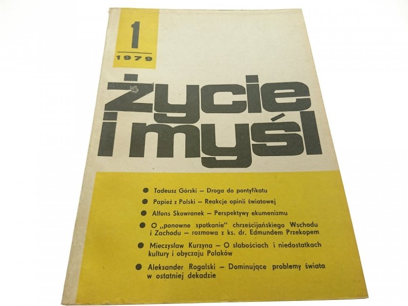 ŻYCIE I MYŚL 1 1979