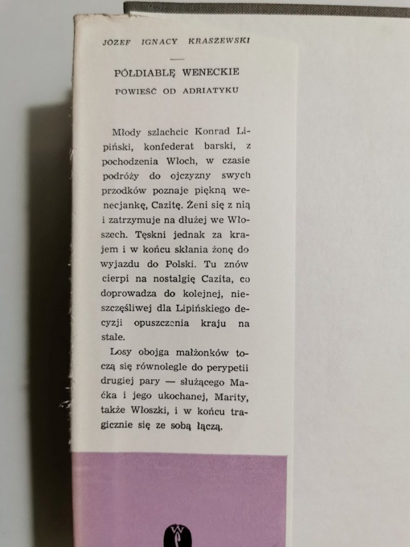 PÓŁDIABLE WENECKIE - Józef Ignacy Kraszewski 