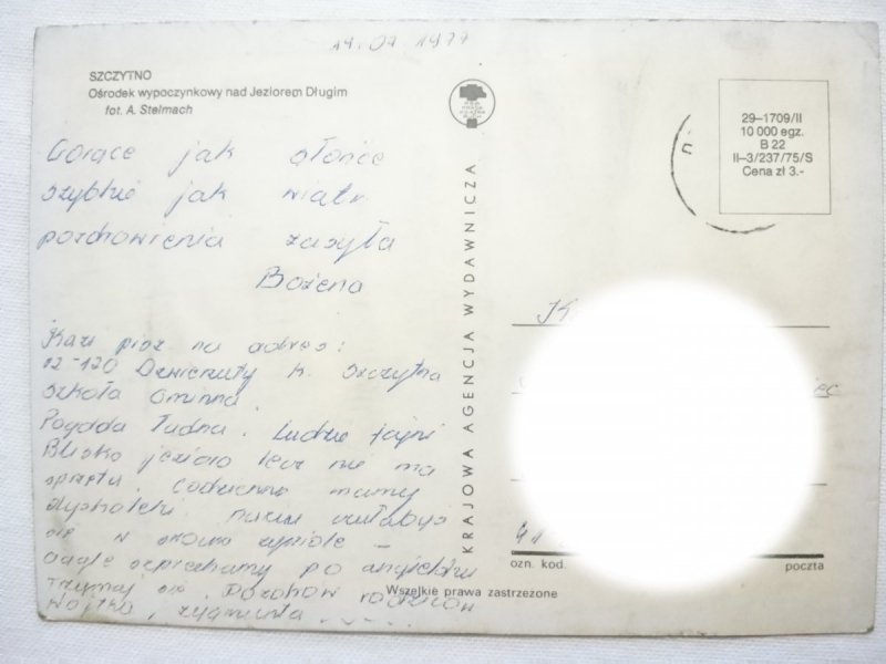 SZCZYTNO. OŚRODEK WYPOCZYNKOWY NAD JEZIORE, DŁUGIM FOT. A. STELMACH