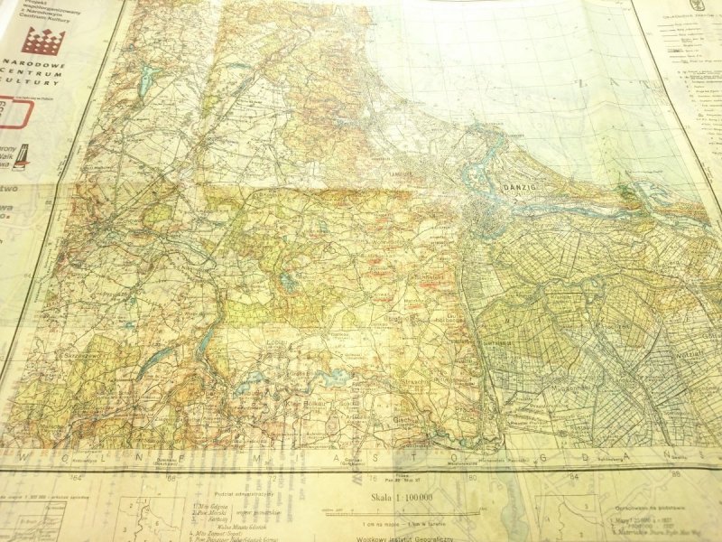 DANZIG; ZOPPOT-OLIVAER WALDES 1: 30 000 [REPRINT]