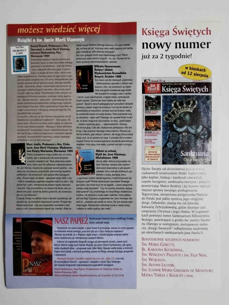 JAN PAWEŁ II KOLEKCJA KSIĘGA ŚWIĘTYCH NR 34 (9)