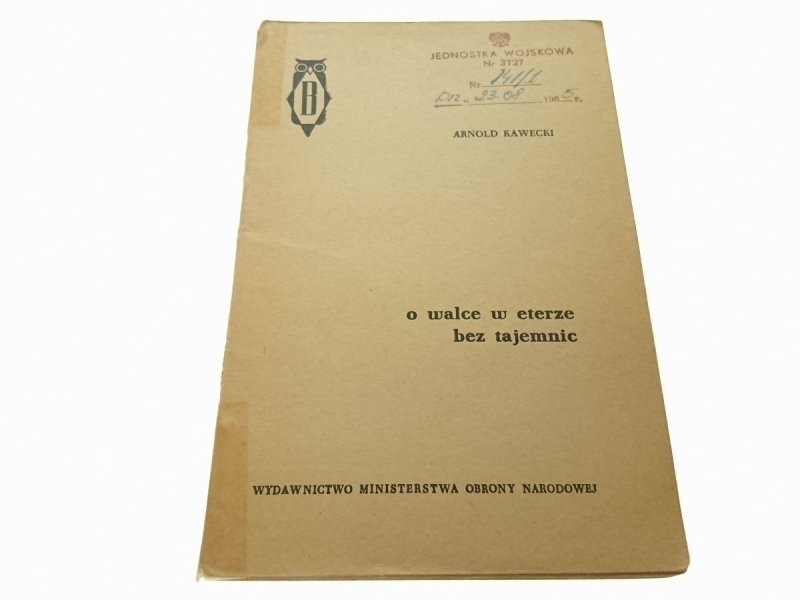 O WALCE W ETERZE BEZ TAJEMNIC Arnold Kawecki 1964