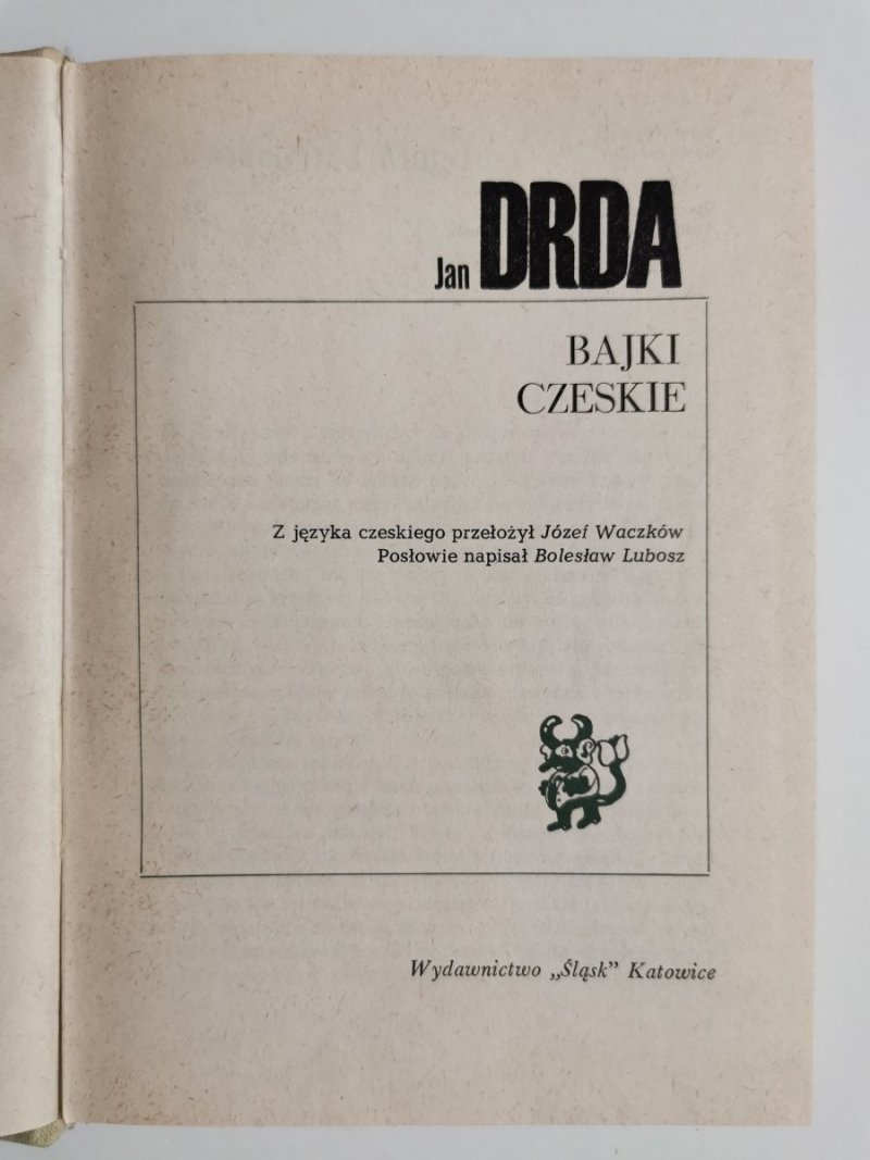 BAJKI CZESKIE - Jan Drda 1978
