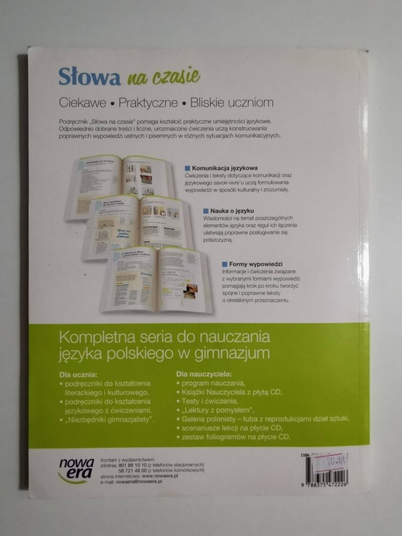 SŁOWA NA CZASIE KLASA 2 PODRĘCZNIK - Wilga Herman 2009