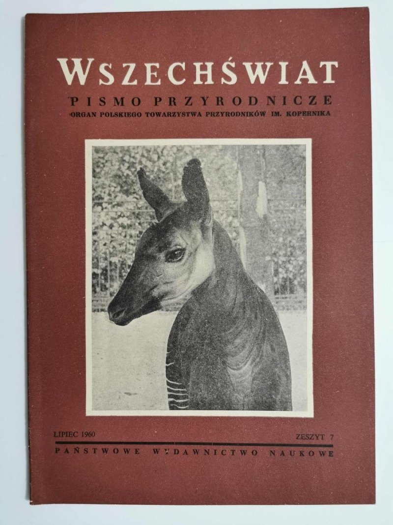 WSZECHŚWIAT. PISMO PRZYRODNICZE zeszyt 7 1960