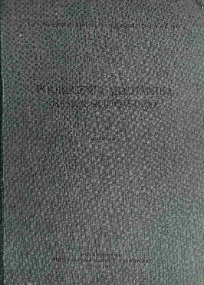 PODRĘCZNIK MECHANIKA SAMOCHODOWEGO