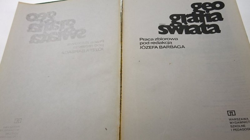 GEOGRAFIA ŚWIATA - Józef Barbag 1985