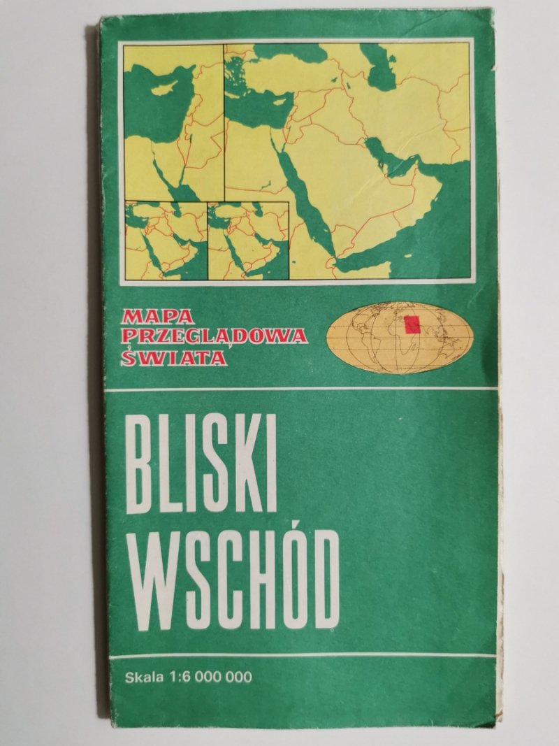 BLISKI WSCHÓD SKALA 1:6 000 000. 1985r