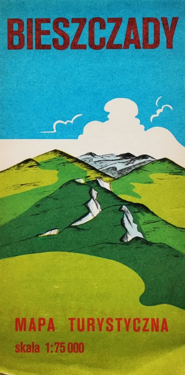 MAPA TURYSTYCZNA BIESZCZADY. SKALA 1:75 000