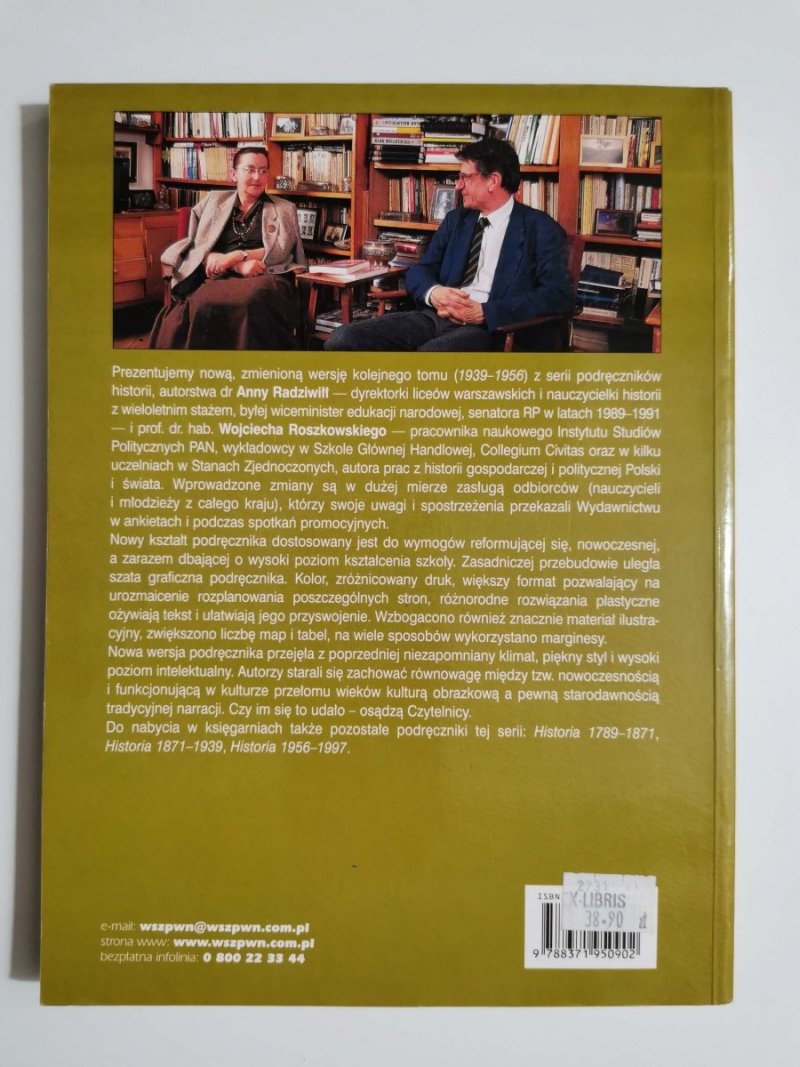 HISTORIA 1939-1956 PODRĘCZNIK - Anna Radziwiłł 2003