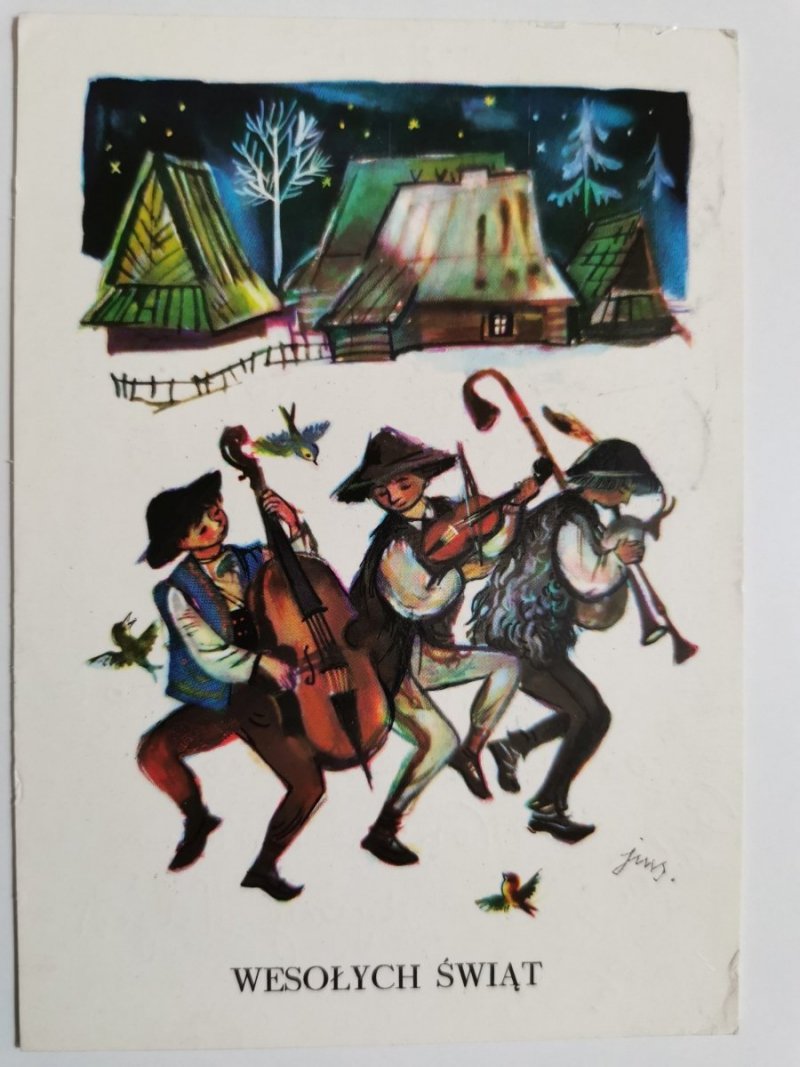 KARTKA ŚWIĄTECZNA NR.73 WESOŁYCH ŚWIĄT PROJ. SZANCER