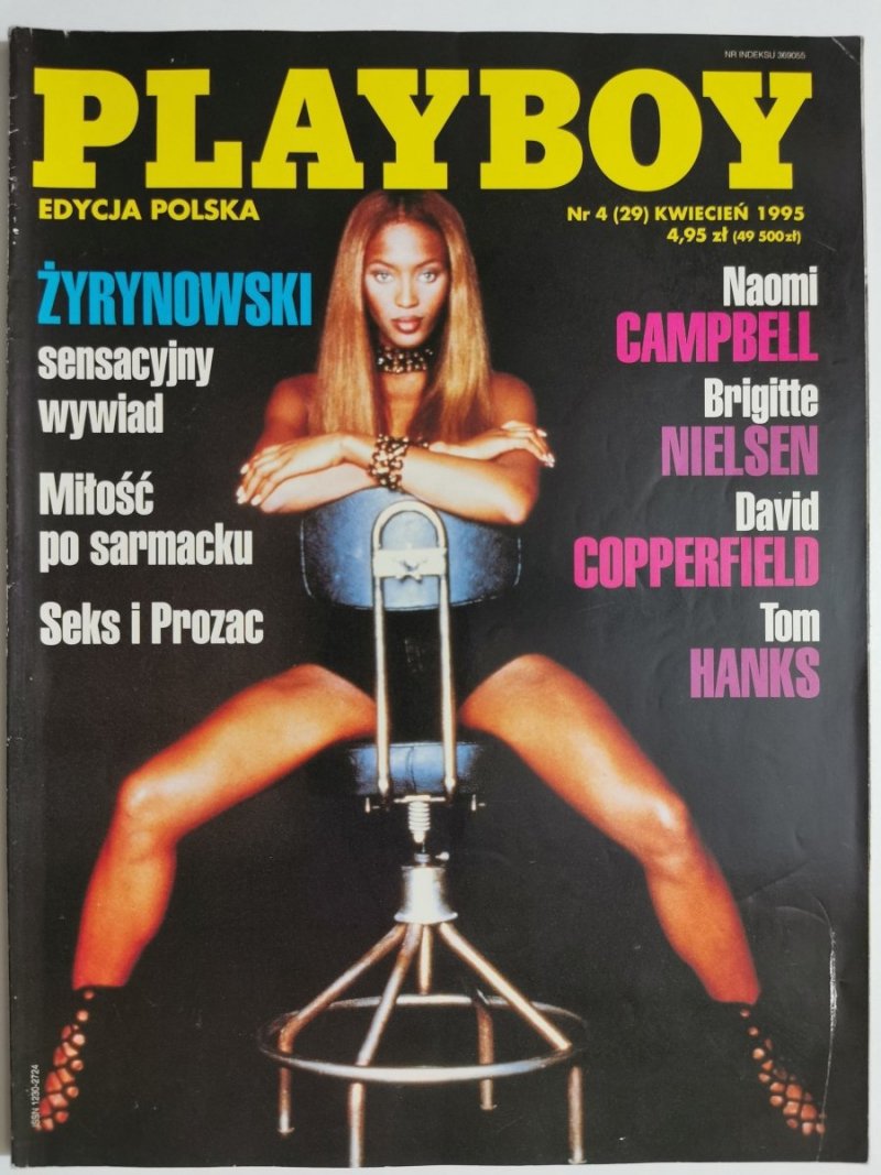 PLAYBOY NR 4 (29) KWIECIEŃ 1995 NAOMI CAMPBELL 