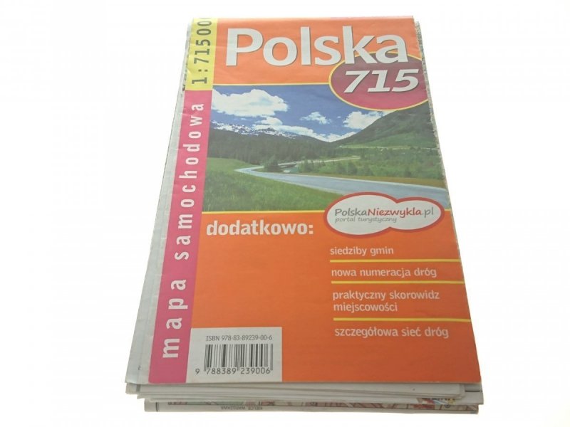 POLSKA 715 MAPA SAMOCHODOWA 1 : 715 000 2010