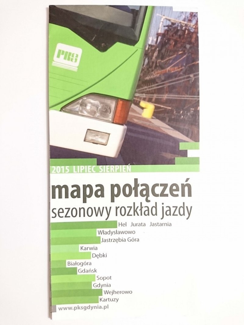 MAPA POŁĄCZEŃ. SEZONOWY ROZKŁAD JAZDY 2015 LIPIEC SIERPIEŃ