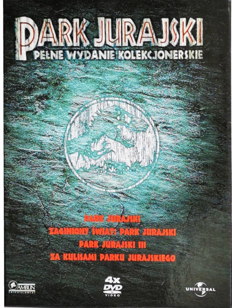 DVD. PARK JURAJSKI. PEŁNE WYDANIE KOLEKCJONERSKIE
