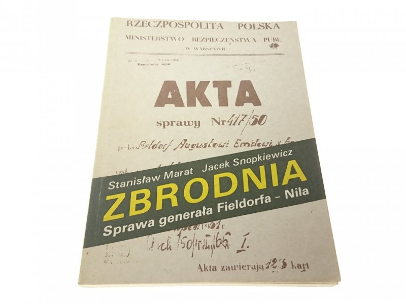 ZBRODNIA. SPRAWA GENERAŁA FIELDORFA-NILA (1989)