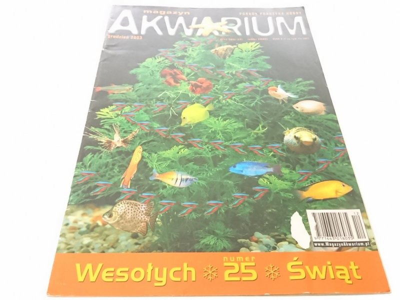 MAGAZYN AKWARIUM NR 12/2003 (25) + PLAKAT