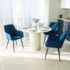 Krzesło welurowe HAVANA VELVET granatowe
