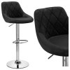 Hoker barowy Cydro chromowane czarne Velvet