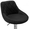 Hoker barowy Cydro chromowane czarne Velvet