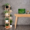 Kwietnik bambusowy HERVEL naturalny 7 półek