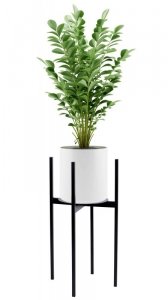Kwietnik stojący loftowy Torre 60 cm czarny