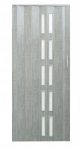 Drzwi harmonijkowe 005S BETON MAT - 80 cm