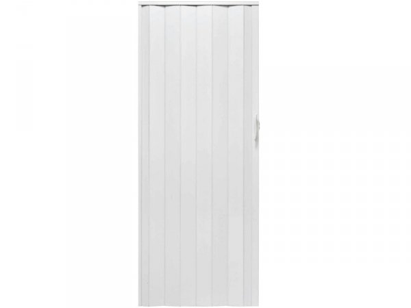Drzwi harmonijkowe 001P BIAŁY MAT - 80 cm