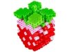 Koraliki do prasowania Wersja 3D, Szablon TRUSKAWKA Owoce, Saszetka, Prasowanka