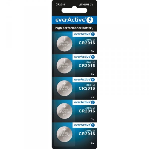 Bateria EVERACTIVE CR2016 litowa blister (5szt)