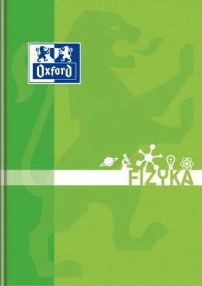 Zeszyt szkolny A5 przedmiotowy 80 kartek w kratkę FIZYKA 400128288 OXFORD