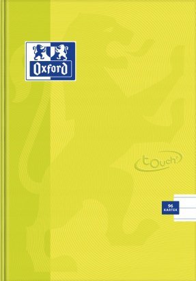 Zeszyt szkolny A5 Brulion 96 kartek w linię 90g laminowany TOUCH 400091176 OXFORD