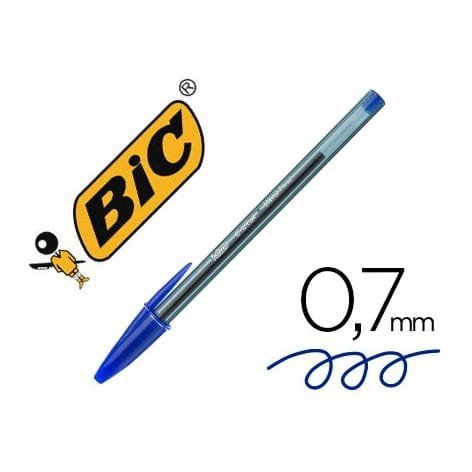Długopis CRISTAL EXACT niebieski 0,7mm 992605 BIC