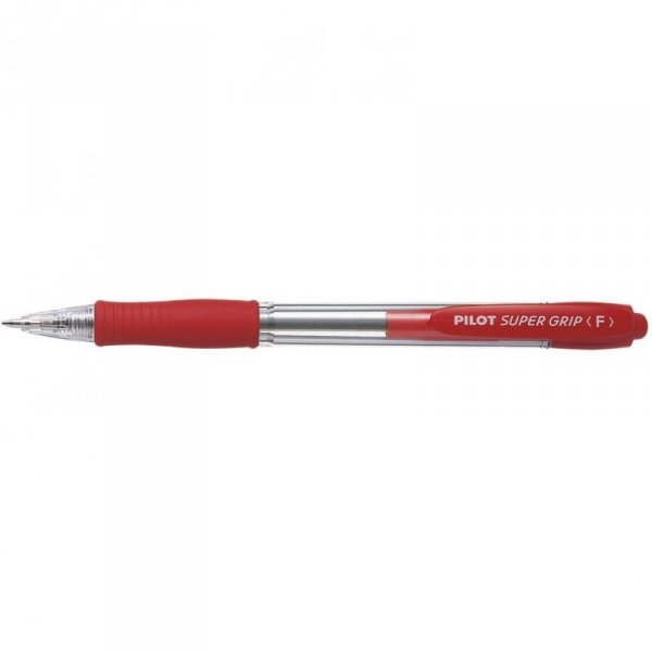 Długopis olejowy PILOT SUPER GRIP czerwony PIBPGP-10R-R