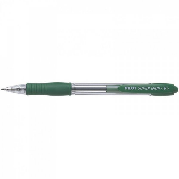 Długopis olejowy PILOT SUPER GRIP zielony PIBPGP-10R-G