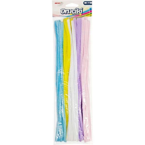 Druciki kreatywne DR32 pastelowe 2 mix kol. 40szt. BREWIS