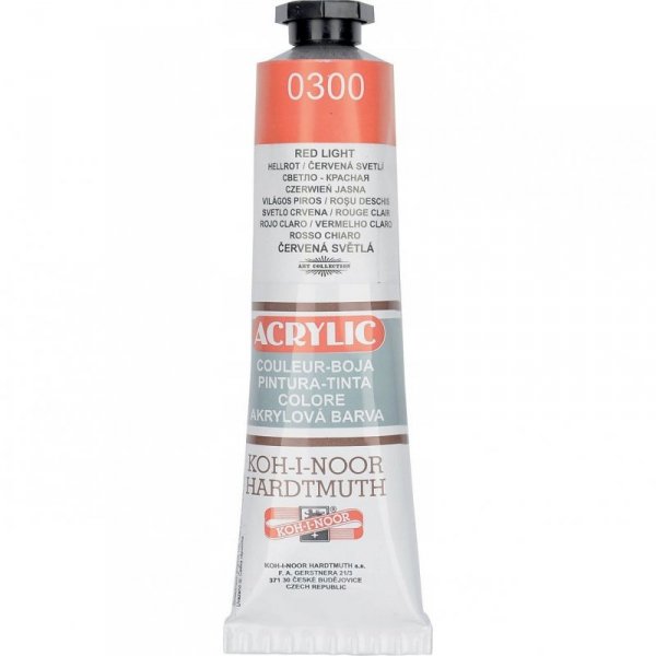 Farba akrylowa 162714 czerwona 0300 40ml.KOH