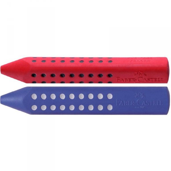 Gumka grip 2001 niebieska/czerwona 187101 FABER-CASTELL