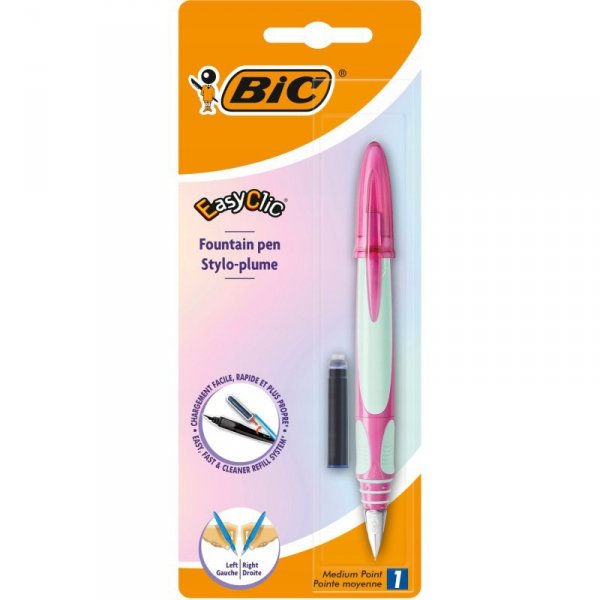 Pióro wieczne + naboje(6) + wymazywacz EasyClic 993084 BIC