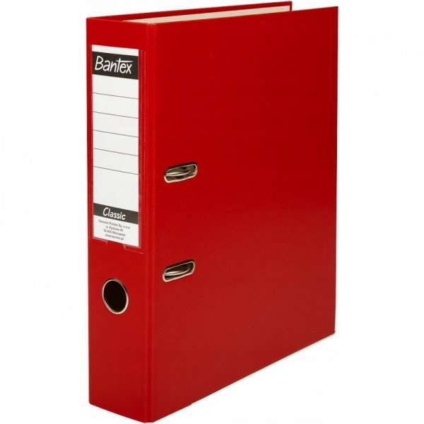 Segregator na dokumenty A4 75mm CLASSIC czerwony 400044101 BANTEX BUDGET