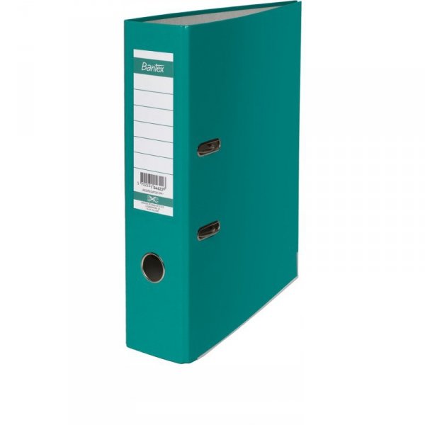 Segregator na dokumenty A4 80mm XXL turkusowy z szyną 100551794 BANTEX