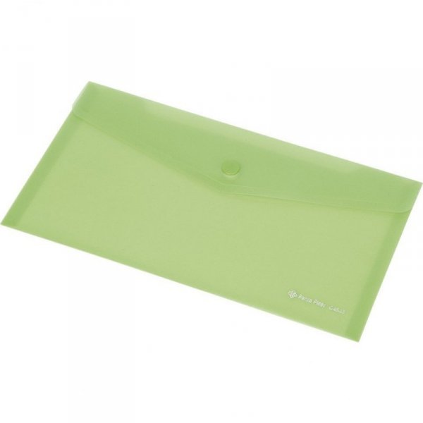 Teczka kopertowa A6 przezroczysta C4532 zielona 0410-0052-04 Panta Plast