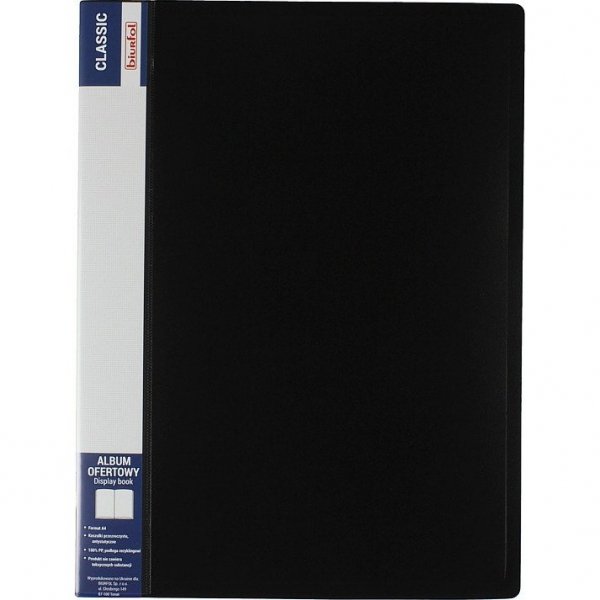 Album ofertowy na dokumenty 30 kieszeni CLASSIC czarny AOF-03-05 BIURFOL