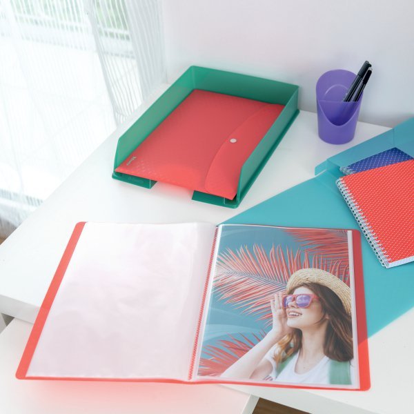 Album ofertowy Esselte Colour`Breeze z 60 koszulkami lawendowy 628444