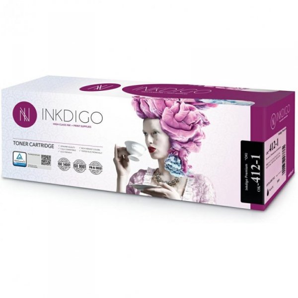 Toner INKDIGO (OK-412-1) czarny 3000str zamiennik OKI (45807102)