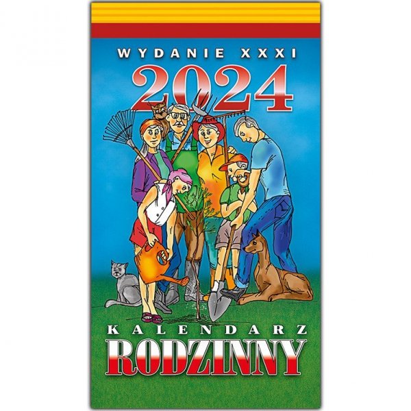 Kalendarz RODZINNY Z1 zdzierak 76x135mm 2026 TELEGRAPH