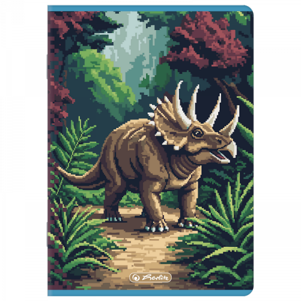 Zeszyt A5 32k linia podwójna kolorowa PIXEL FUN chłopięcy 400207520 HERLITZ