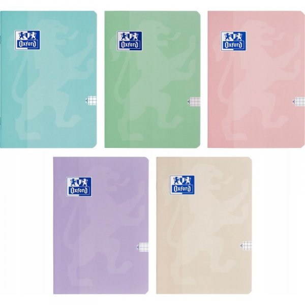 Zeszyt A5 32k kratka margines TOUCH PASTEL 400175313 OXFORD
