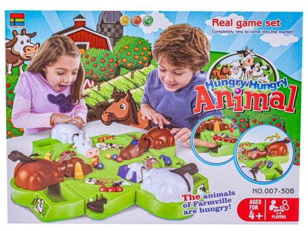 Gra Planszowa &quot;Hungry animal&quot; Głodne Zwierzęta Zwierzątka Farma Jak Hipcie Żabki